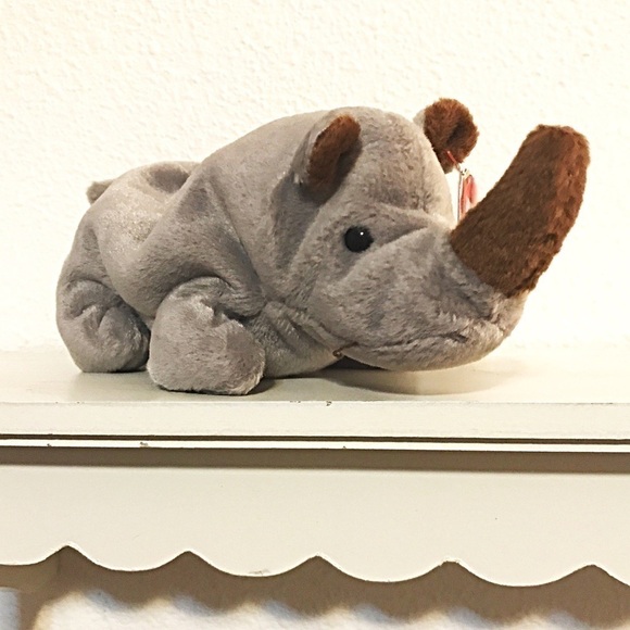 SPIKE the rhino Ty beanie baby. Mint - Picture 1 of 8